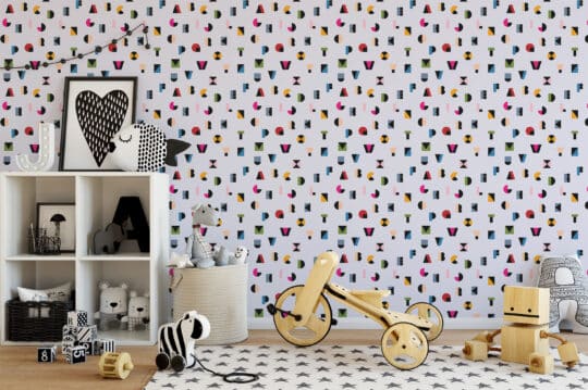 colorful kids room peel and stick removable wallpaper