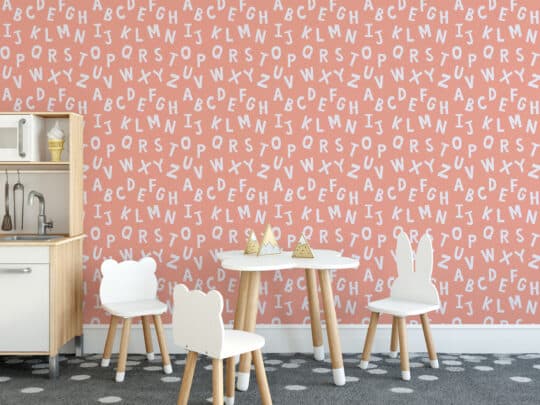 pink neutral unpasted wallpaper