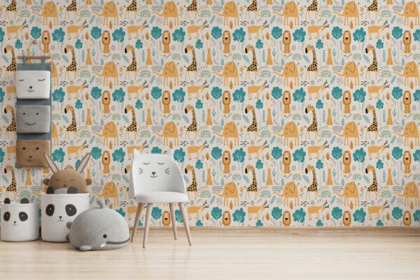 minimalist animal non-pasted wallpaper