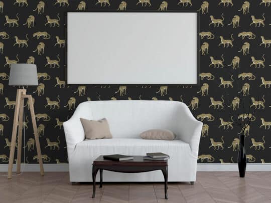 modern animal print non-pasted wallpaper