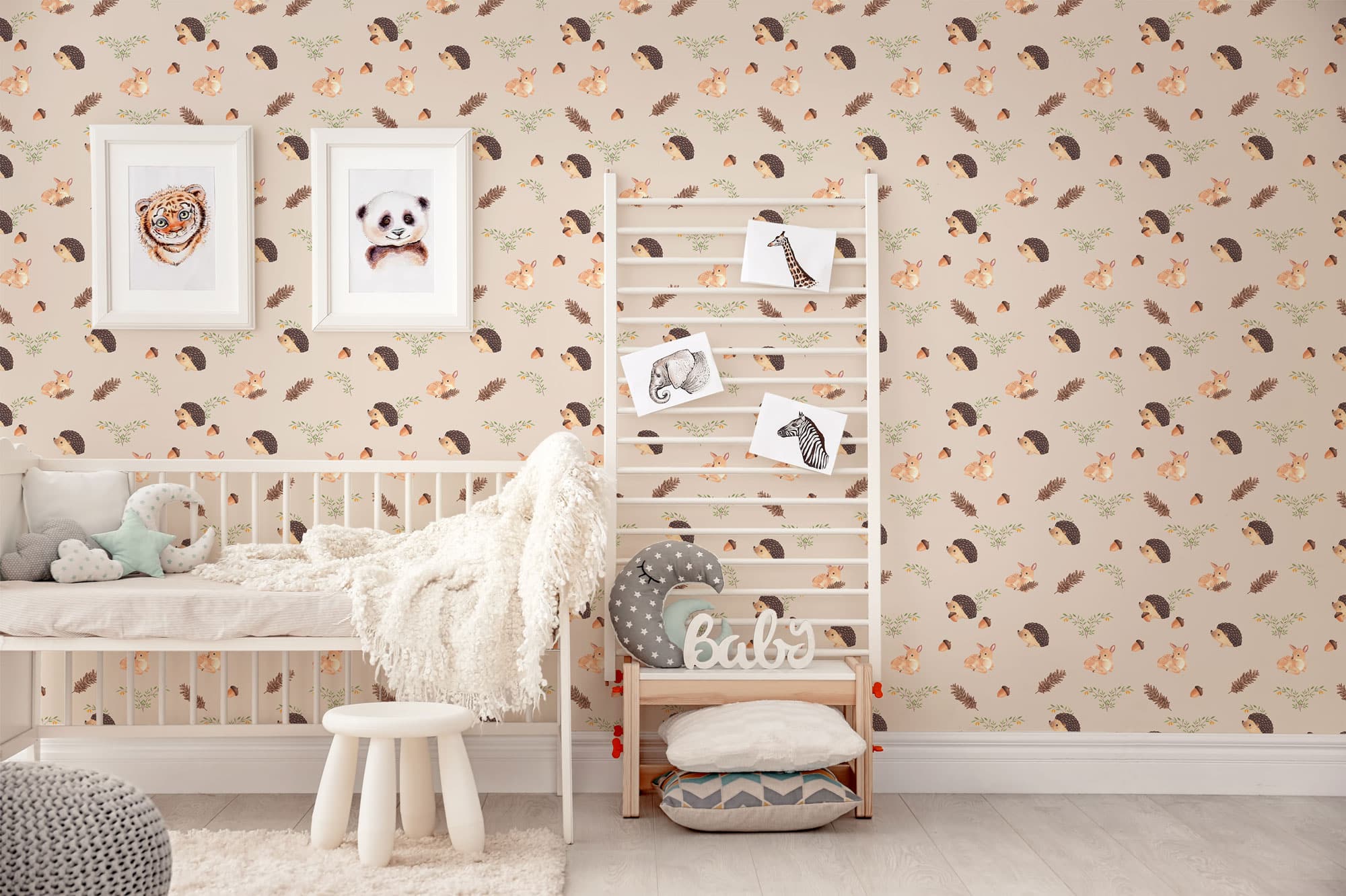 Nursery wallpaper - Peel and Stick or Non-Pasted
