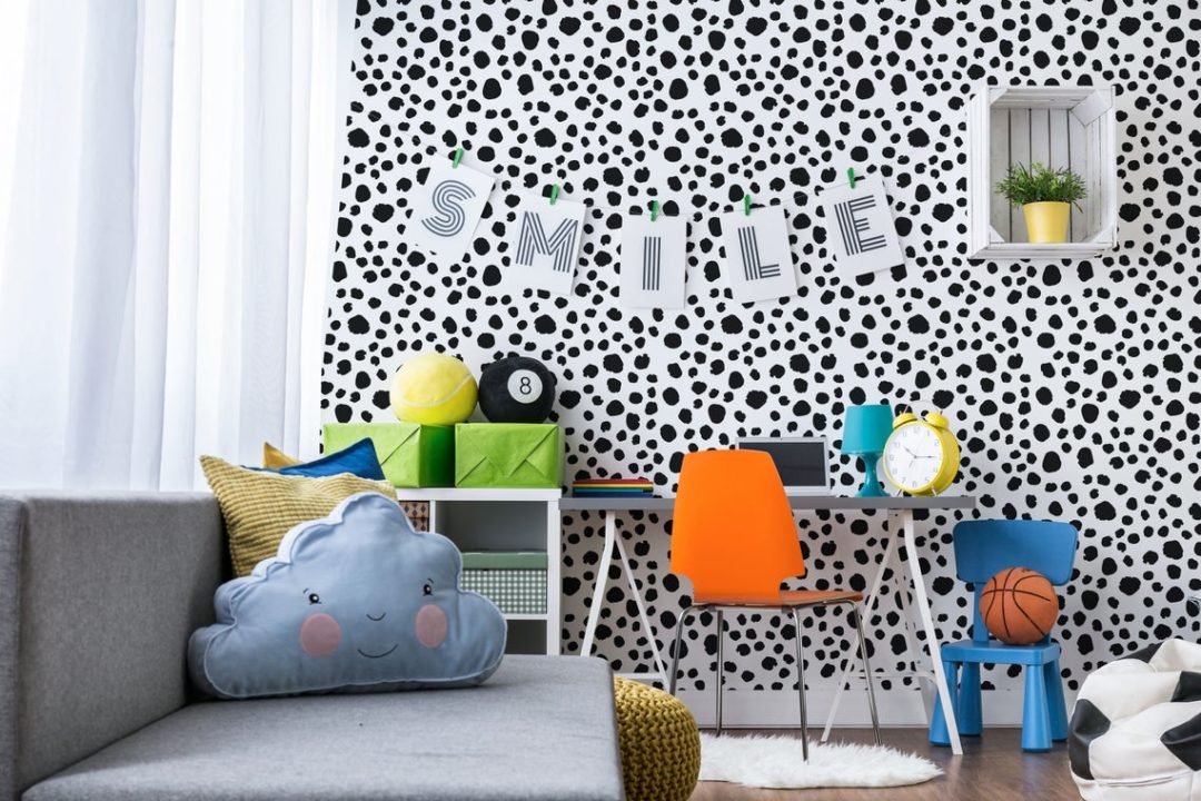 Cute animal print wallpaper - Peel and Stick or Non-Pasted