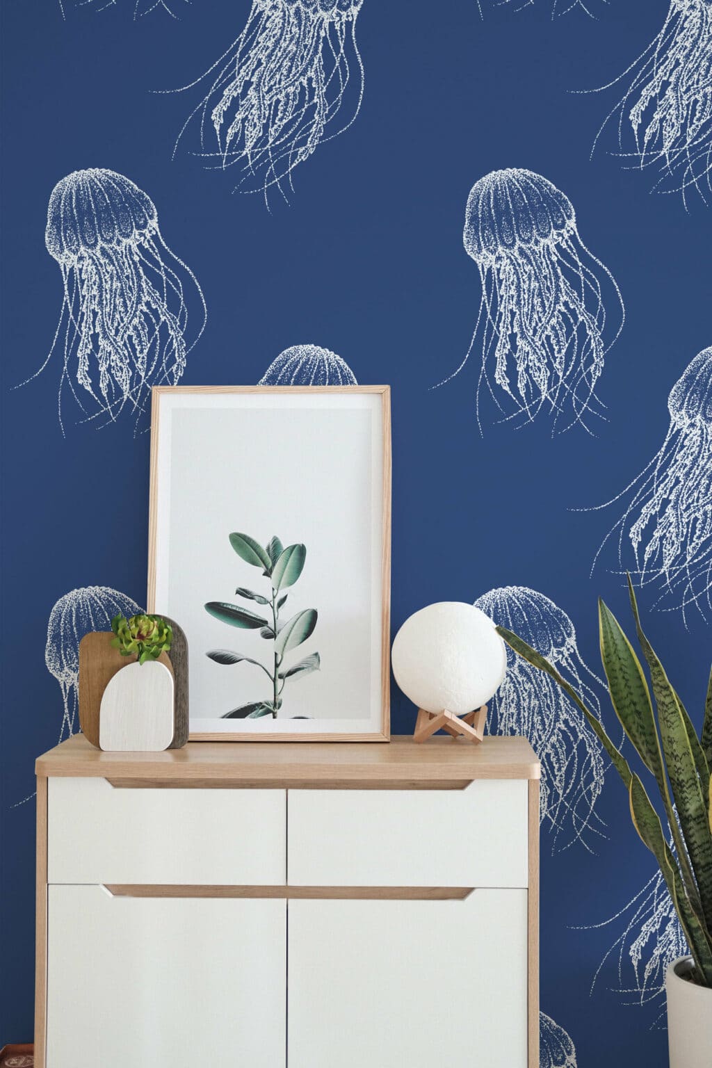 Jellyfish wallpaper - Peel and Stick or Non-Pasted