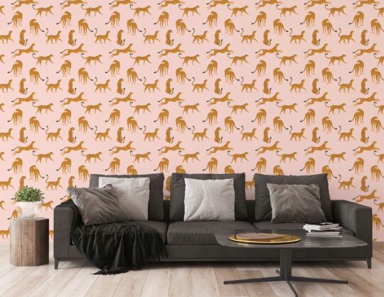 animal print peel and stick wallpaper