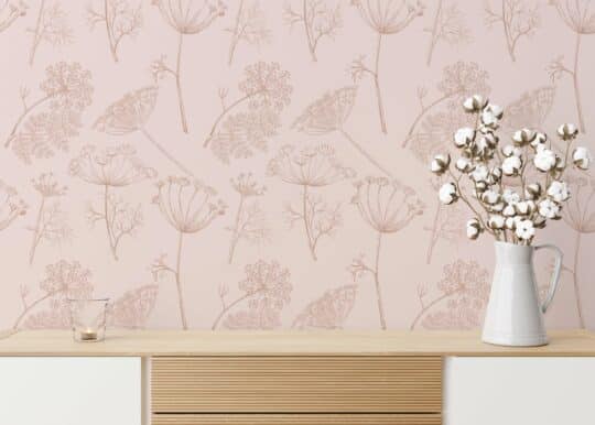 pink pink unpasted wallpaper