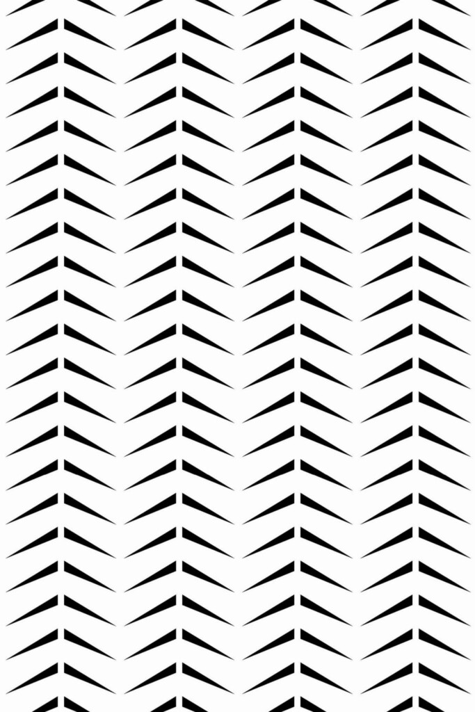 Pattern repeat of Arrow herringbone removable wallpaper design