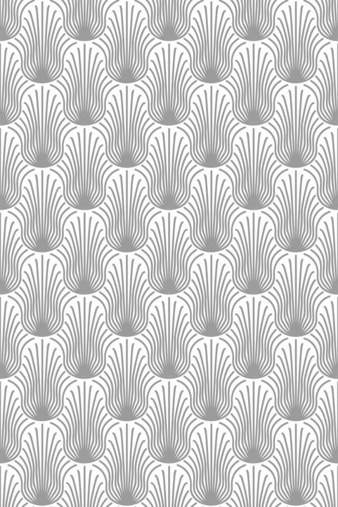 Pattern repeat of Art Deco style removable wallpaper design