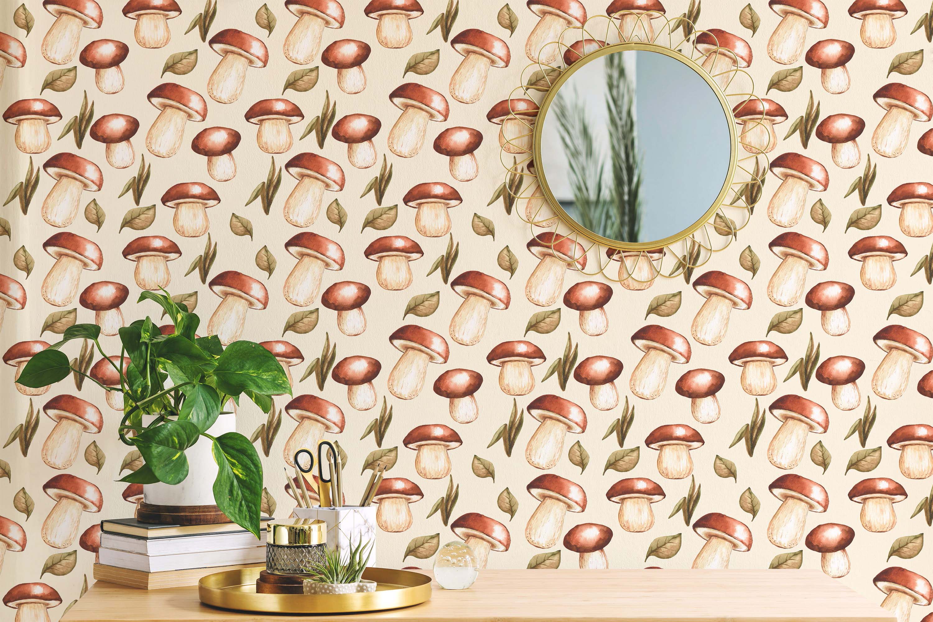 Mushroom Wallpaper by Picomodi  Society6