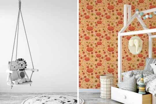 orange dining room peel and stick removable wallpaper