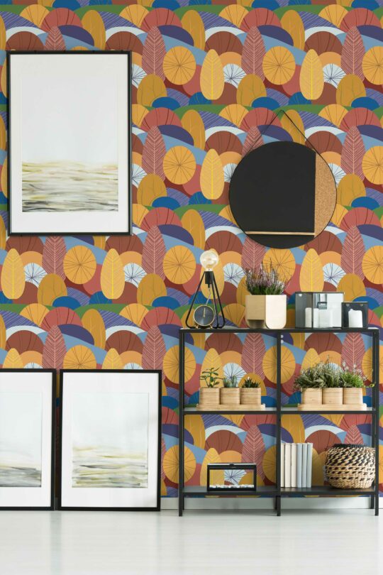 Vibrant Forest Fall traditional wallpaper by Fancy Walls