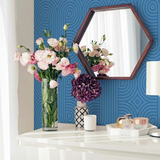 Retro Floral Peel and Stick Removable Wallpaper  Say Decor LLC