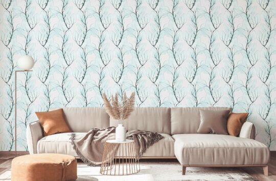 Serene Azure Boughs removable wallpaper from Fancy Walls