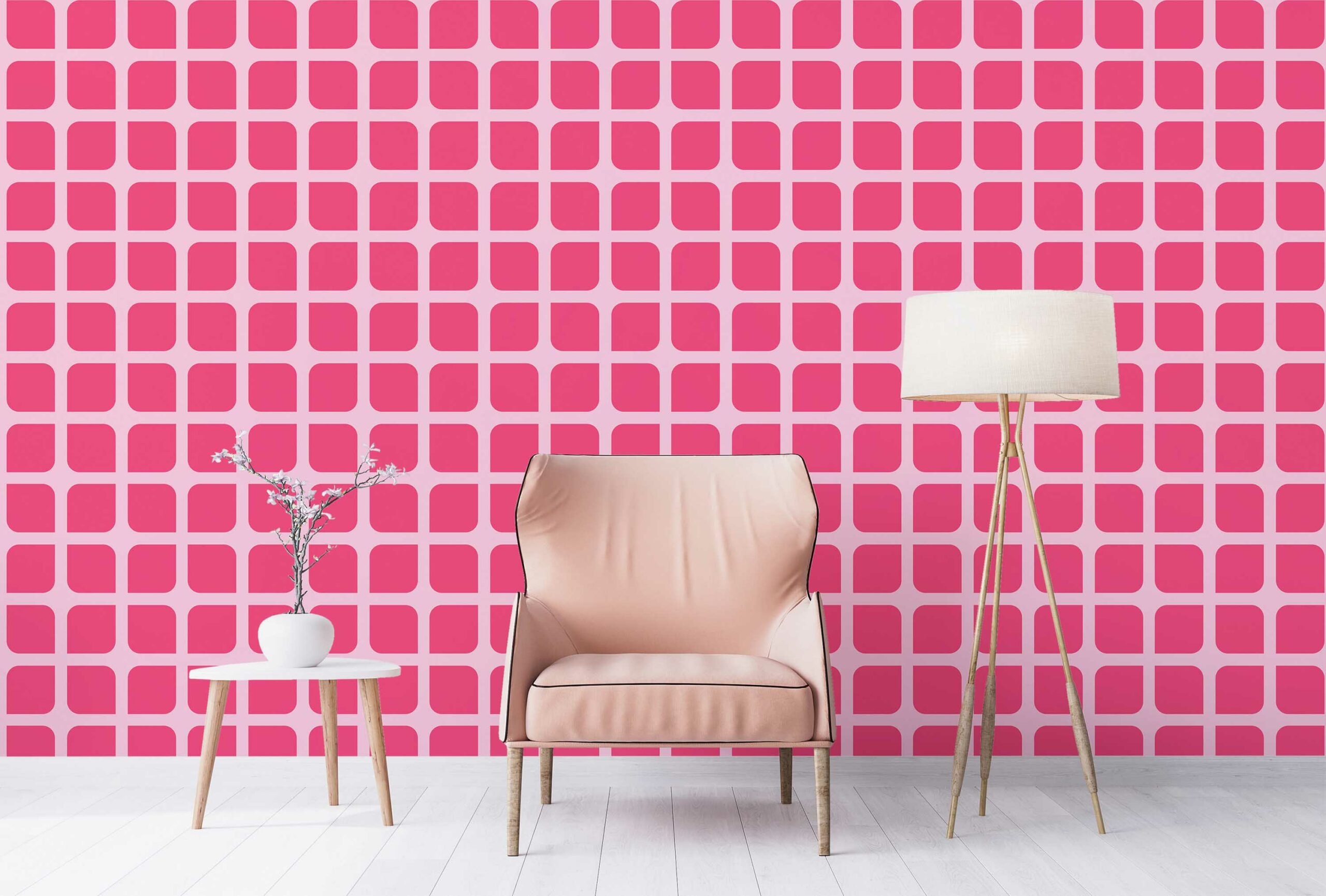 Doll House Inspired Geometric Wallpaper Peel and Stick 