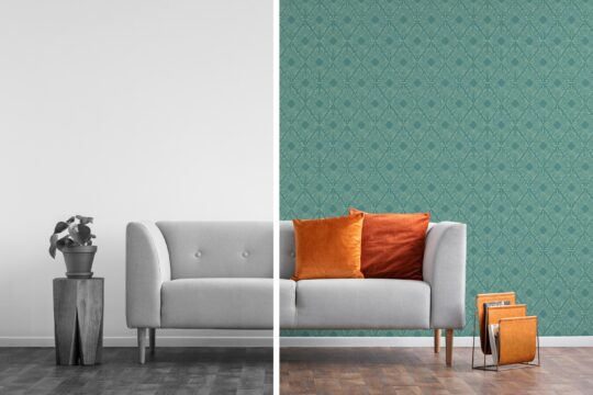 modern rhombus non-pasted wallpaper