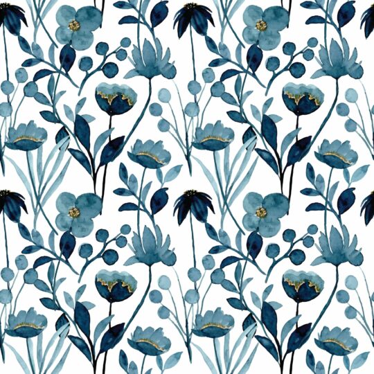 contemporary floral non-pasted wallpaper