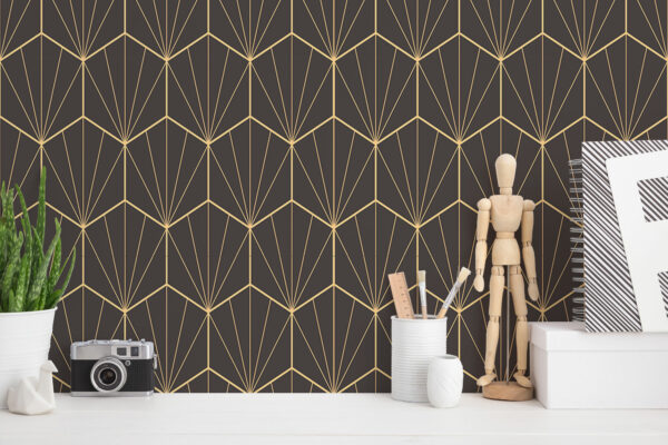 geometric peel and stick wallpaper