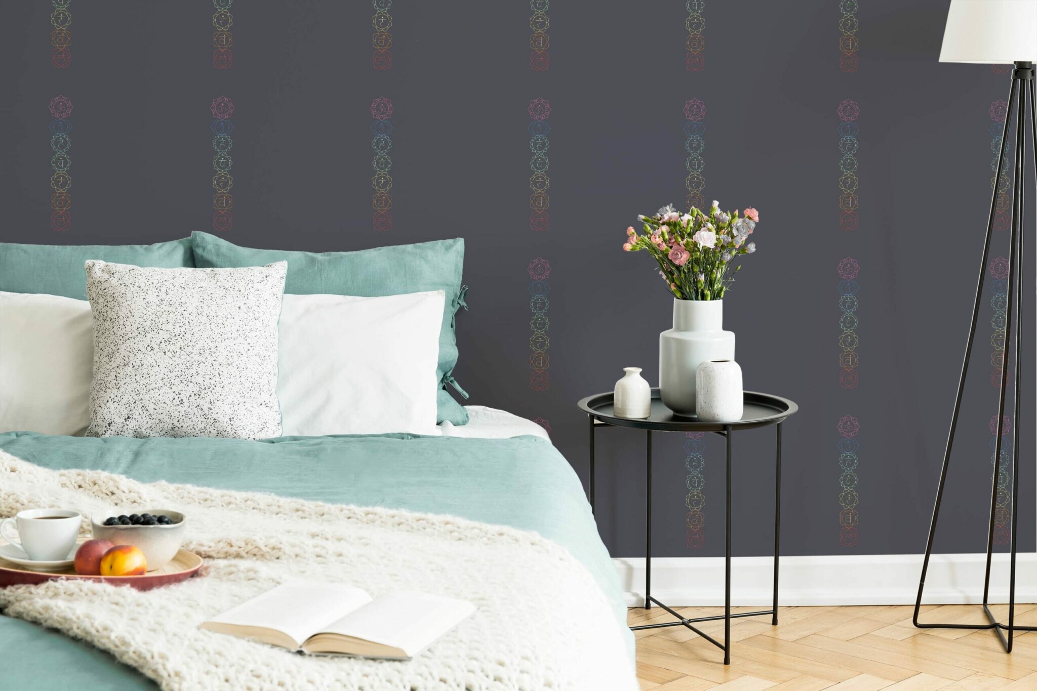 Wallpaper bedroom deals accent wall