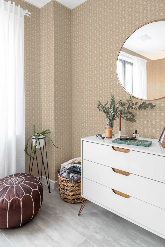 Fancy Walls self-adhesive wallpaper in beige art deco style