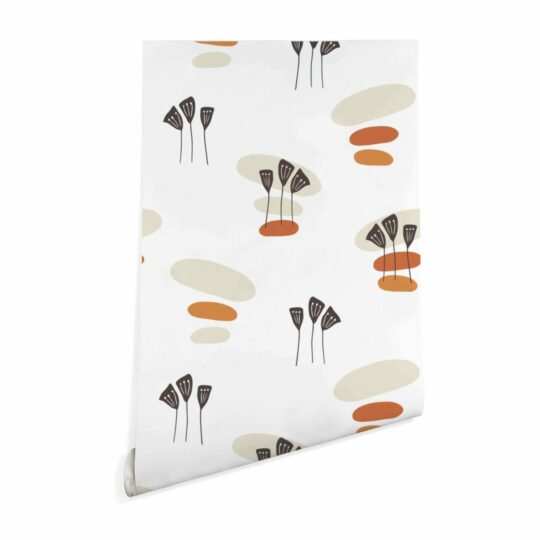 Neutral boho sticky wallpaper