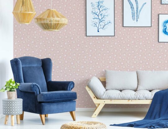 Pastel chrysanthemum peel and stick removable wallpaper