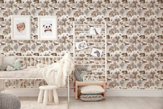 beige nature unpasted wallpaper
