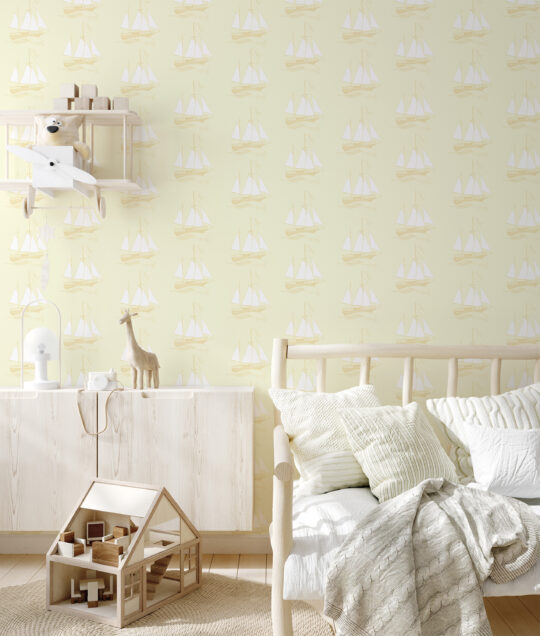 Fancy Walls beige marine self-adhesive wallpaper