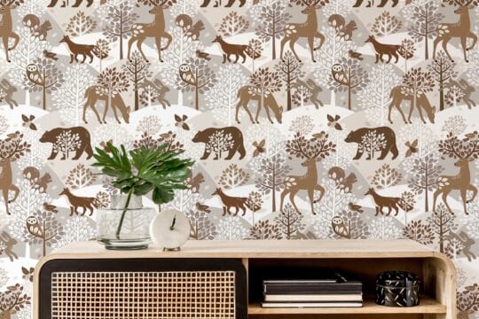 beige kids room peel and stick removable wallpaper