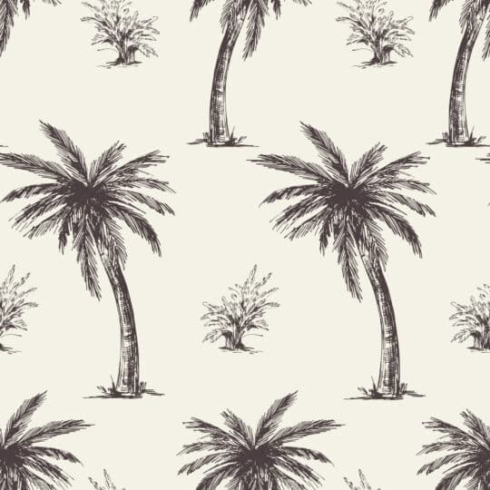 Palm toile pattern removable wallpaper