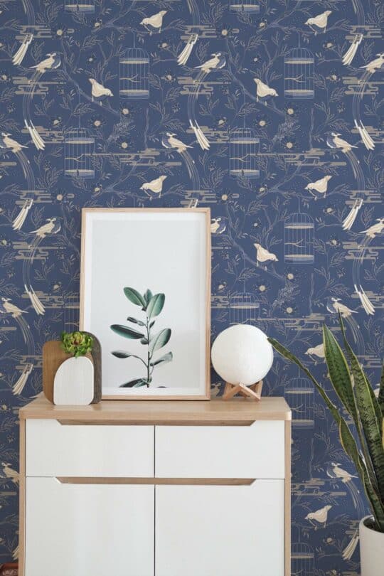 bird peel and stick wallpaper