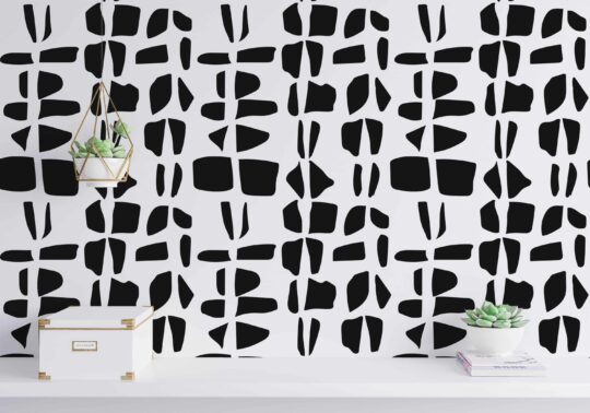 black and white stick and peel wallpaper