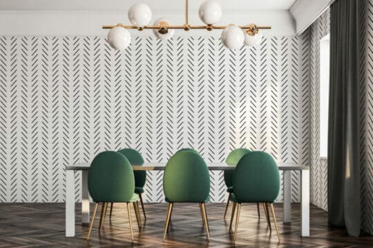 Contemporary herringbone wallpaper for walls