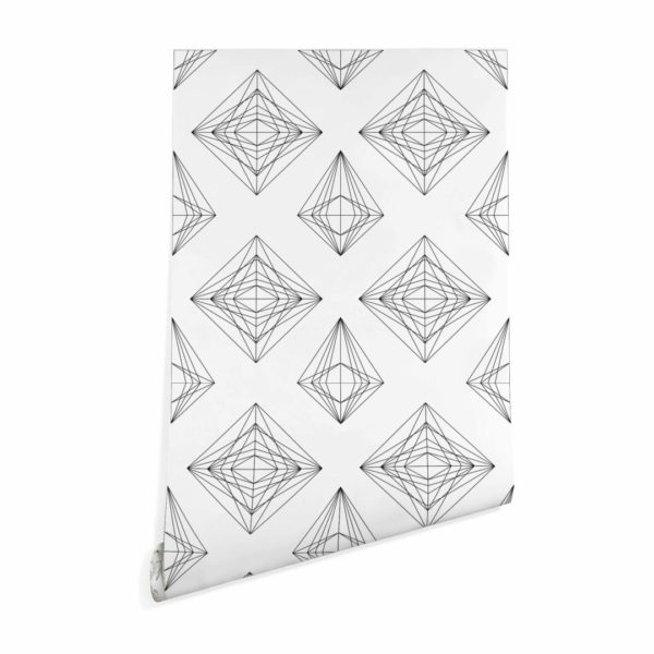 Geometric diamond sticky wallpaper