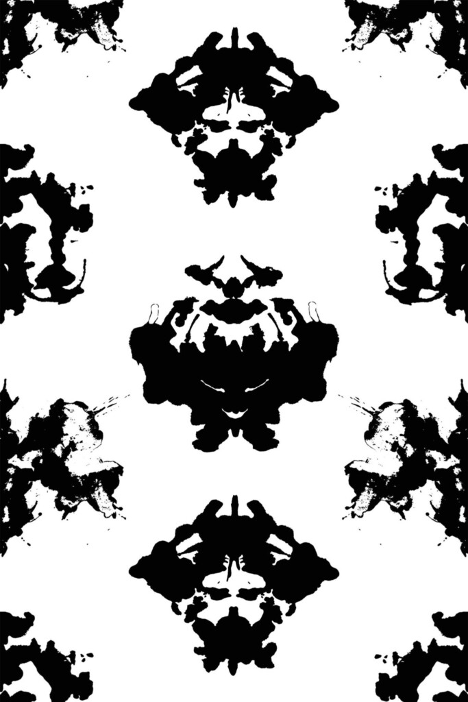 Fancy Walls Black and white Fun traditional wallpaper for Accent wall