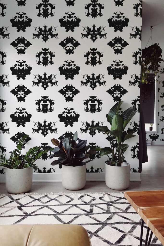 Fancy Walls Black and white Fun removable wallpaper for Accent wall