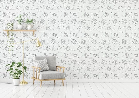 black and white stick and peel wallpaper