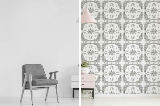 black and white living room peel and stick removable wallpaper