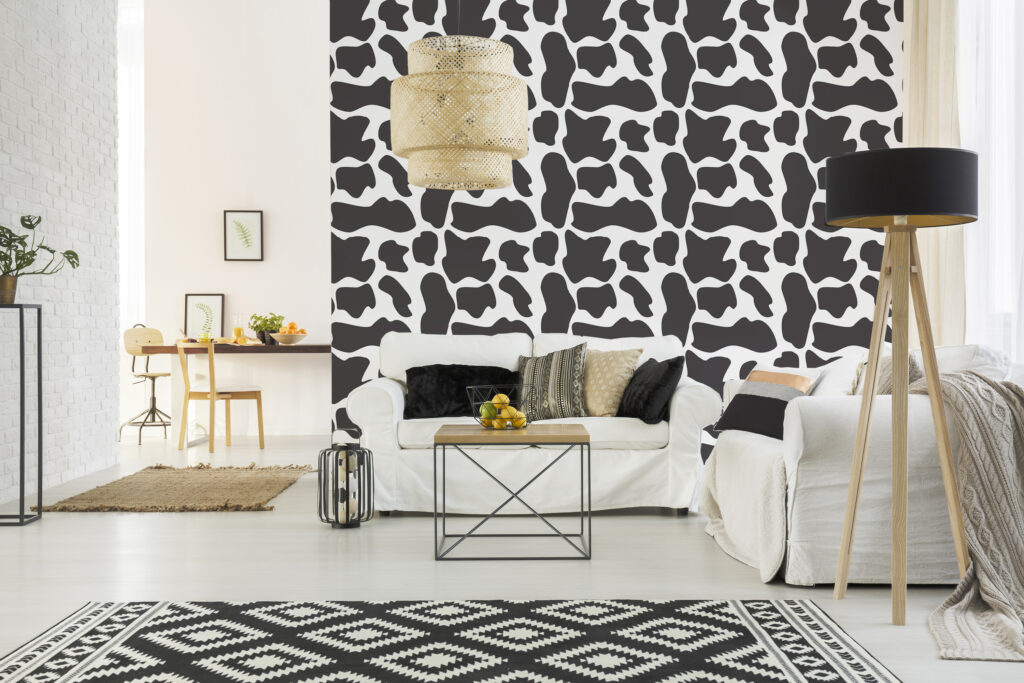 Cow animal print wallpaper - Peel and Stick or Non-Pasted