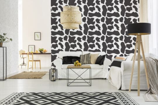 cow animal print non-pasted wallpaper
