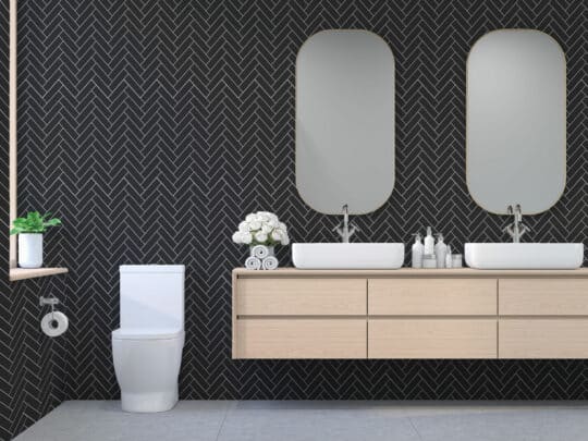 black and white stick and peel wallpaper