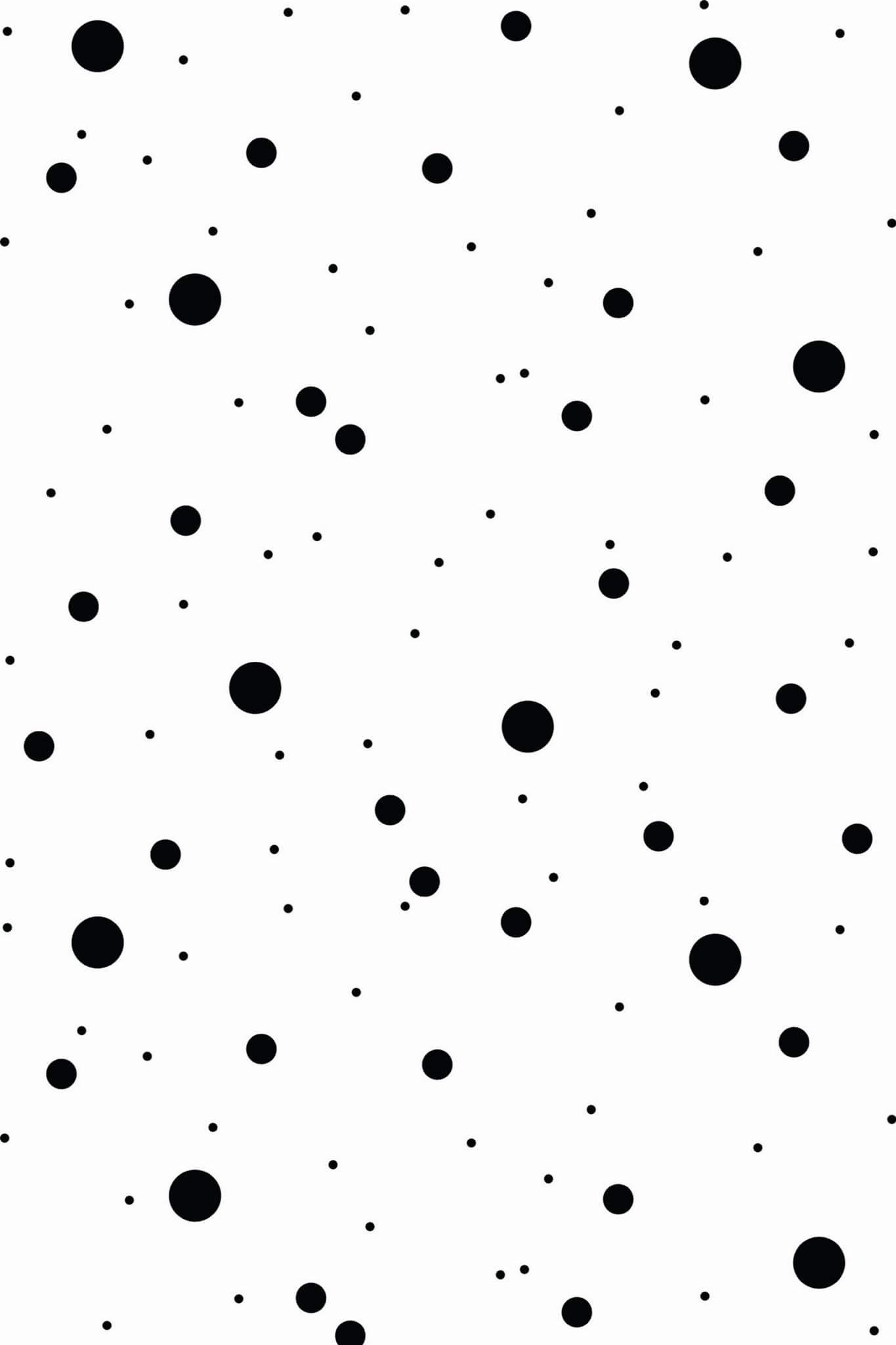 Black dots Wallpaper - Peel and Stick or Non-Pasted