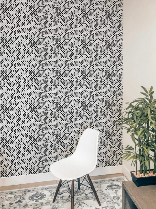Mosaic dot peel and stick removable wallpaper