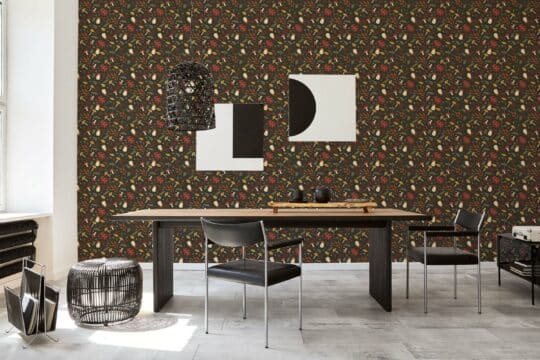 black stick and peel wallpaper