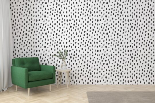 Hand drawn dots removable wallpaper