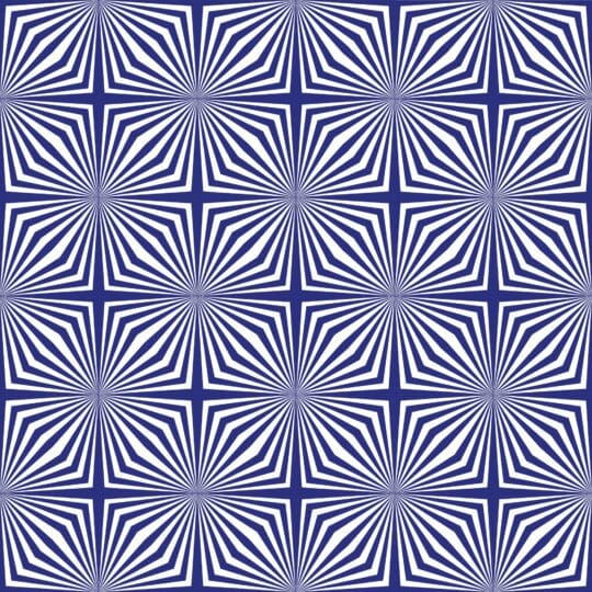 geometric blue traditional wallpaper