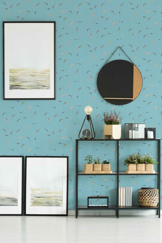 blue accent wall peel and stick removable wallpaper