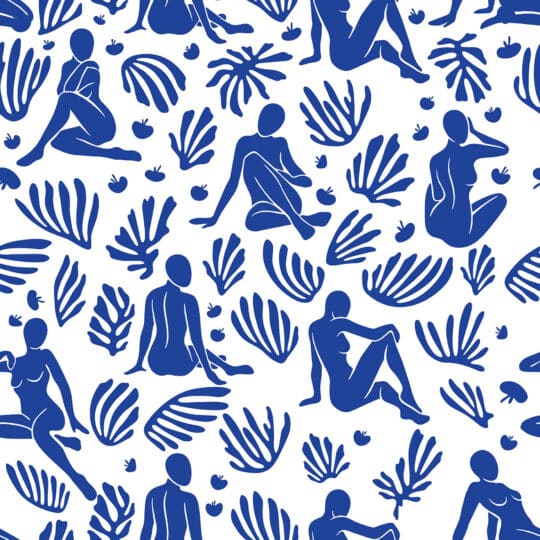 abstract matisse non-pasted wallpaper