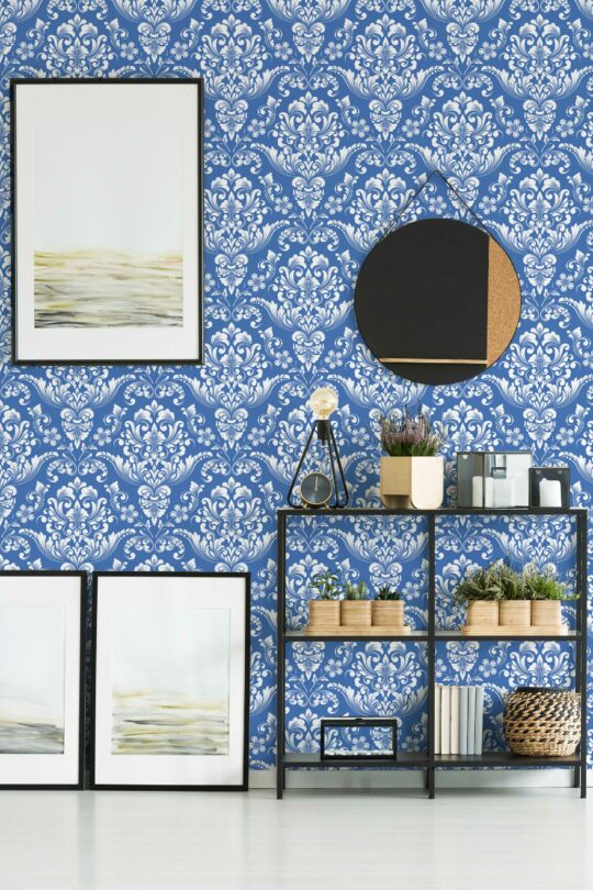 classic damask non-pasted wallpaper