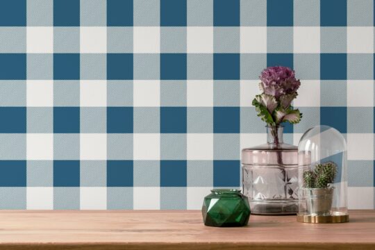 plaid peel and stick wallpaper