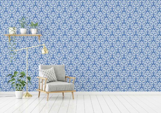 damask pattern non-pasted wallpaper