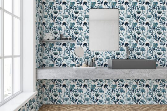 floral peel and stick wallpaper